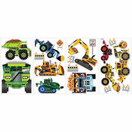 COMFORTCORRECT Construction Vehicles Peel And Stick Wall Decals CO121137